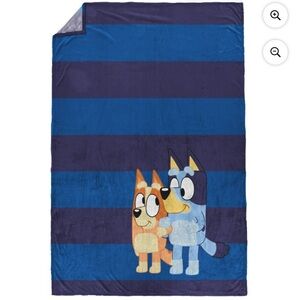 Bluey Kids Twin Blanket, 62 x 90, Microfiber, Blue